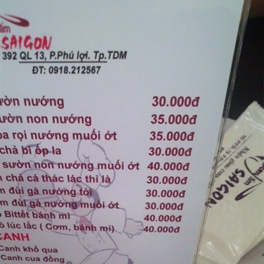 Tổng hợp- Quán Ăn Cơm Tấm Sài Gòn - Quốc Lộ 13