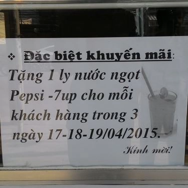Thực đơn- Quán Ăn Cơm Tấm Sài Gòn - Vân Đồn