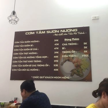 Thực đơn- Quán Ăn Cơm Tấm Sườn Nướng - Lò Đúc