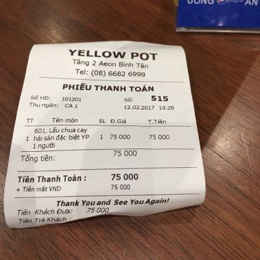 Tổng hợp- Nhà Hàng Cơm Thố Yellow Pot - AEON Mall Bình Tân