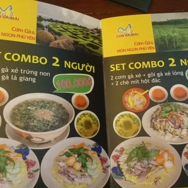Thực đơn- Quán Ăn Con Gà Mái - Cơm Gà Phú Yên - Quang Trung