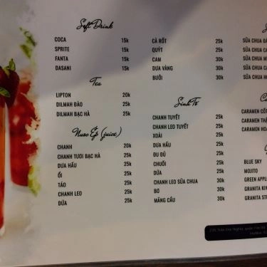 Thực đơn- Quán Ăn Condo's Pizza - Trần Đại Nghĩa