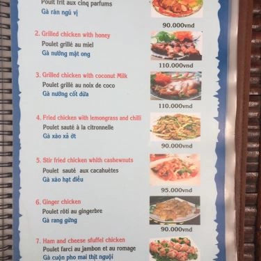 Thực đơn- Quán Ăn Countryside Cafe & Restaurant