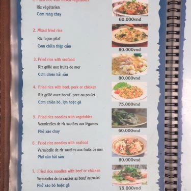 Thực đơn- Quán Ăn Countryside Cafe & Restaurant