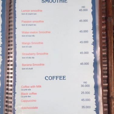 Thực đơn- Quán Ăn Countryside Cafe & Restaurant
