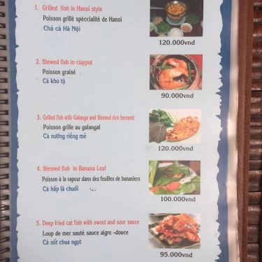Thực đơn- Quán Ăn Countryside Cafe & Restaurant