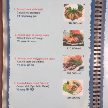 Thực đơn- Quán Ăn Countryside Cafe & Restaurant