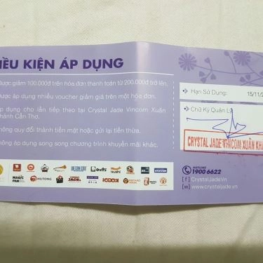 Tổng hợp- Nhà Hàng Crystal Jade Kitchen - Vincom Xuân Khánh