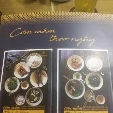 Thực đơn- Nhà Hàng Củ Nén - Ẩm Thực Miền Trung