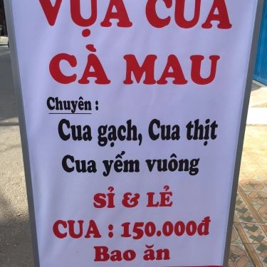 Thực đơn- Quán Ăn Quán 106 - Cua Cà Mau