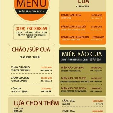 Thực đơn- Quán Ăn Cua Ngon