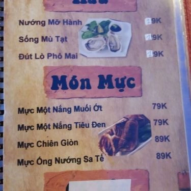 Thực đơn- Cục Gạch Quán - Quán Ăn Gia Đình