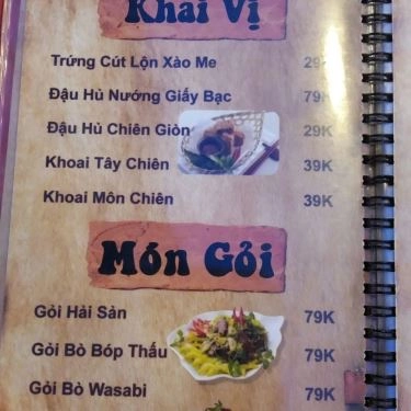 Thực đơn- Cục Gạch Quán - Quán Ăn Gia Đình