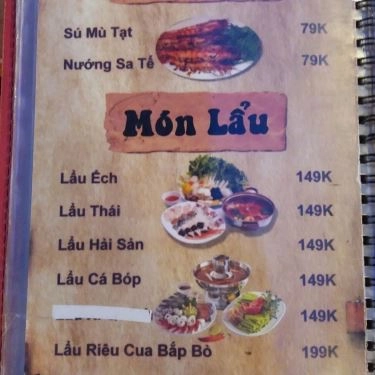 Thực đơn- Cục Gạch Quán - Quán Ăn Gia Đình