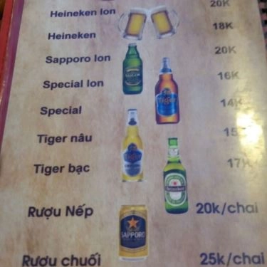 Thực đơn- Cục Gạch Quán - Quán Ăn Gia Đình