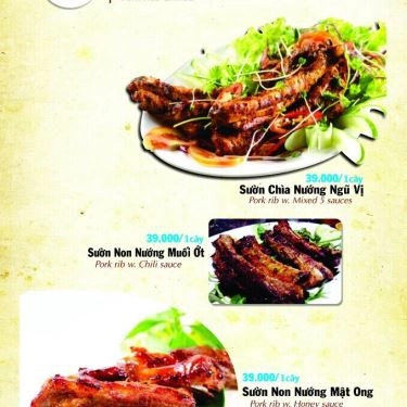 Thực đơn- Cục Gạch Quán - Quán Ăn Gia Đình