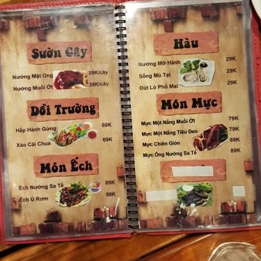 Thực đơn- Cục Gạch Quán - Quán Ăn Gia Đình