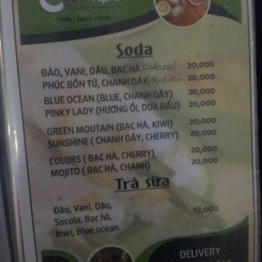 Thực đơn- Quán Ăn Cuốn Papa's