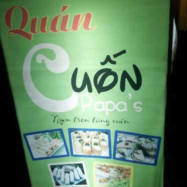 Thực đơn- Quán Ăn Cuốn Papa's