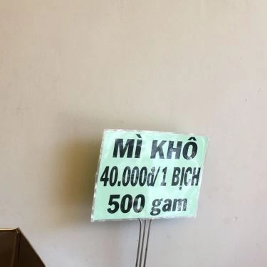 Thực đơn- Quán Ăn Cường Phát Mì Gia