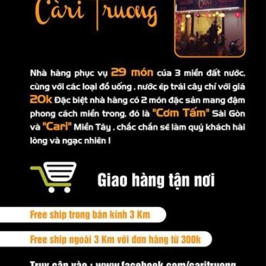 Tổng hợp- Nhà Hàng Cơm Tấm Càri Trương - Tạ Hiện