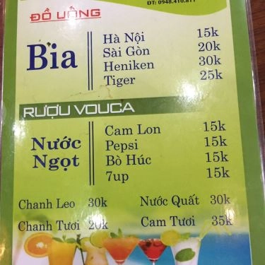 Thực đơn- Quán Ăn Bánh Tráng Cuốn Thịt Heo - Trung Hòa