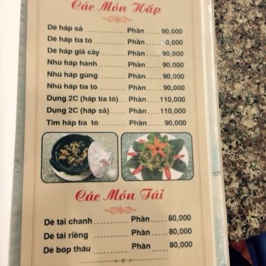 Thực đơn- Quán Ăn Gia Đình Bạn Tôi - Nguyễn Thượng Hiền