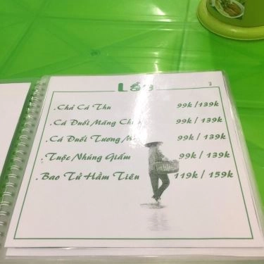 Thực đơn- Quán Ăn Đặc Sản Làng Tôi - Bún Chả & Lẩu Cá Thu