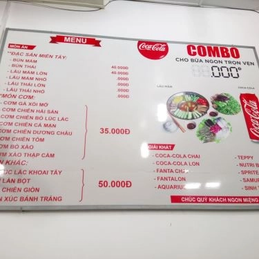 Thực đơn- Quán Ăn Đặc Sản Miền Tây - Bún Mắm & Lẩu Mắm