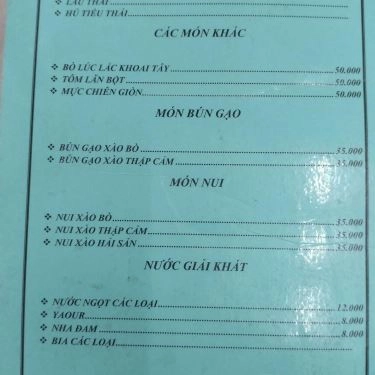 Thực đơn- Quán Ăn Đặc Sản Miền Tây - Bún Mắm & Lẩu Mắm