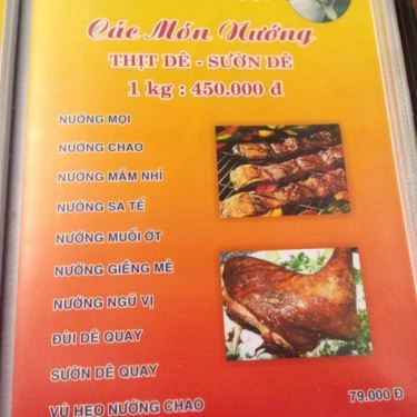 Thực đơn- Quán Ăn Dê 27 - Phố Nướng