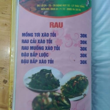 Thực đơn- Quán Ăn Dê Hùng - Đặc Sản Dê Hương Sơn
