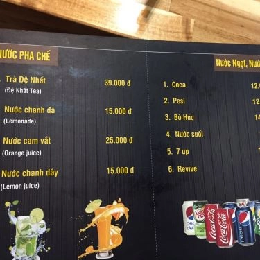 Thực đơn- Nhà Hàng Đệ Nhất BBQ - Buffet