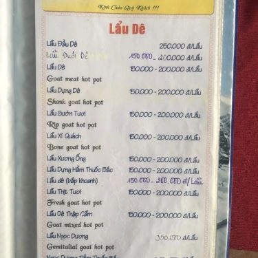 Tổng hợp- Quán Ăn Dê Tài Ký - Nơ Trang Long