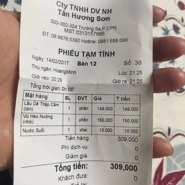 Tổng hợp- Quán Ăn Dê Hương Sơn - Hoàng Việt