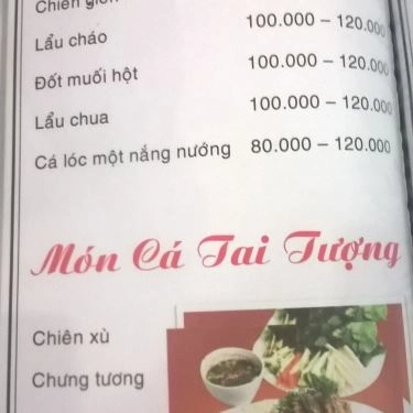 Thực đơn- Quán Ăn Dê Vàng H39 - Nhậu Bình Dân