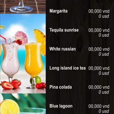 Thực đơn- Quán Ăn Diamondland - Coffee & Food