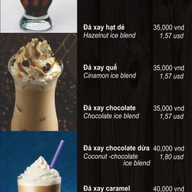 Thực đơn- Quán Ăn Diamondland - Coffee & Food
