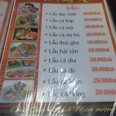 Thực đơn- Thúy Khoa - Quán Ăn Gia Đình