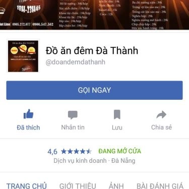 Tổng hợp- Quán Ăn Đồ Ăn Đêm Đà Thành - Shop Online