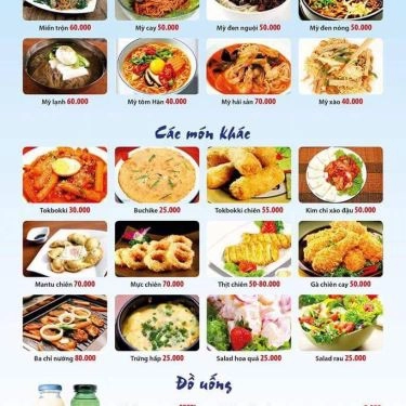 Thực đơn- Quán Ăn Nhật Việt Hảo - Đồ Ăn Hàn Quốc