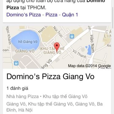 Tổng hợp- Nhà Hàng Domino's Pizza - Giảng Võ