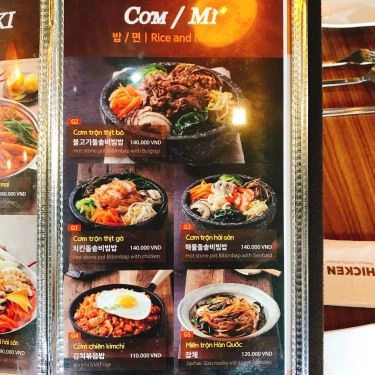Thực đơn- Nhà Hàng Don Chicken - Chicken & Pub - Trần Văn Khéo