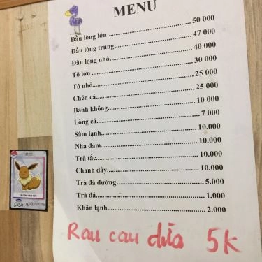Thực đơn- Quán Ăn Đông Hà - Bánh Canh Cá Lóc - Nguyên Hồng