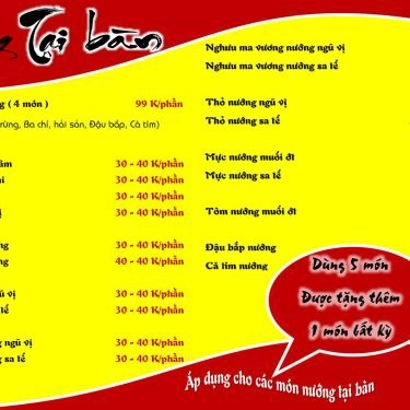 Thực đơn- Quán Ăn Đồng Hương Quán