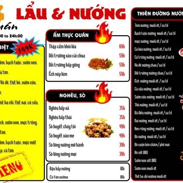 Thực đơn- Quán Ăn Đồng Hương Quán