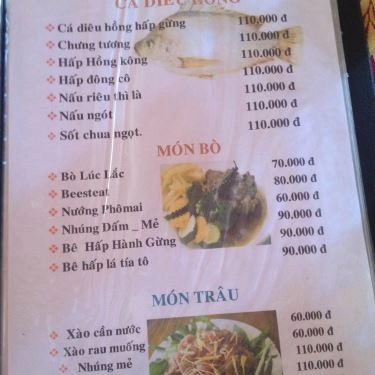 Thực đơn- Đồng Ngọc - Quán Ăn Gia Đình