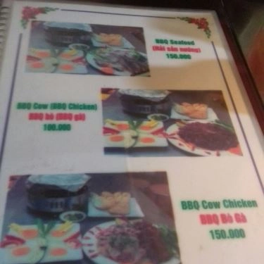Thực đơn- Quán Ăn Cơm Rang Dưa Bò Đức Hạnh