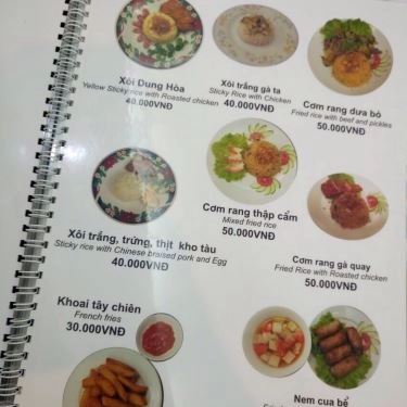 Thực đơn- Quán Ăn Dung Hòa Phố Cổ - Món Ngon Việt Nam