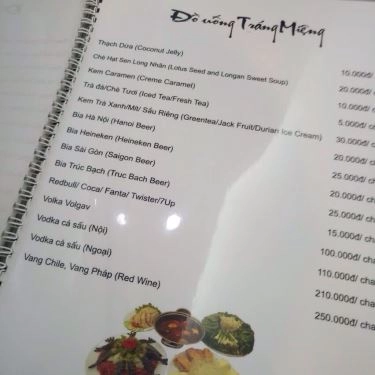 Thực đơn- Quán Ăn Dung Hòa Phố Cổ - Món Ngon Việt Nam